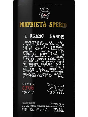 'L Franc Bandit Vino da Tavola