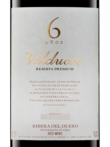 Ribera Del Duero Reserva Premium 6 Anos
