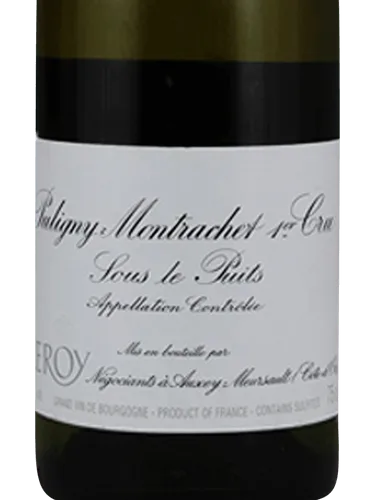 Puligny-Montrachet Premier Cru Sous le Puits
