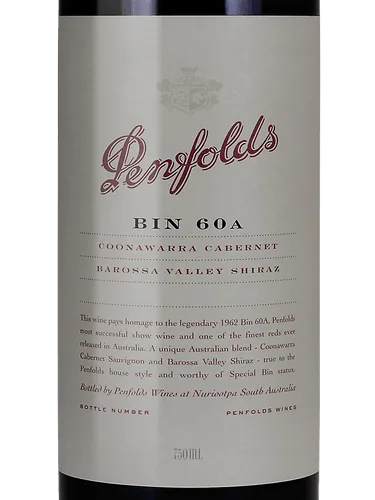 Bin 60A Cabernet Sauvignon - Shiraz