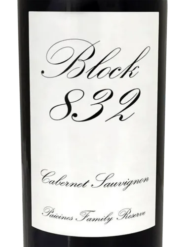 Block 832 Cabernet Sauvignon Paicines Family Reserve