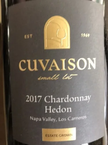 Small Lot Estate Grown Chardonnay Hedon
