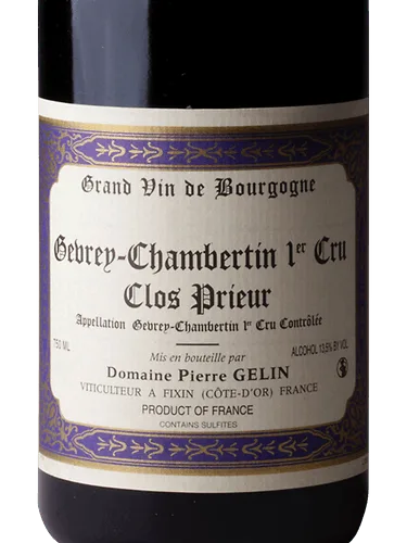 Gevrey-Chambertin 1er Cru 'Clos Prieur'