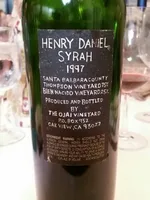 Henry Daniel Syrah
